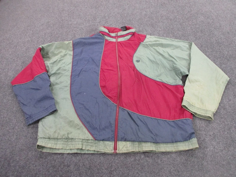 Винтажный США Олимпийских игр куртка мужчин 2XLT нейлона Sport ретро Athletic логотип трек взрослых - Изображение 2 из 4