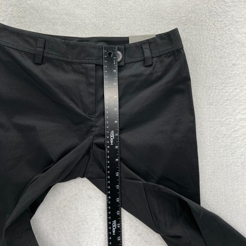 Ann Taylor Pants Women's 0 Black Stretch Fabric Cropped Leg Hampton Fit Mid Rise - 第 7/11 張圖片