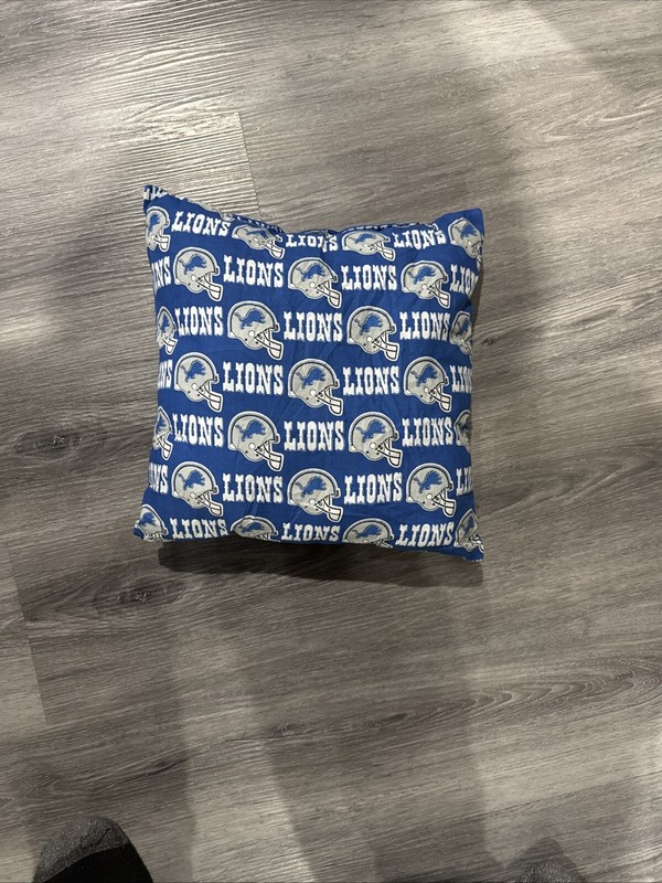 NFL Detroit Lions Handmade Pillow 12 X 12 COTTON PILLOW