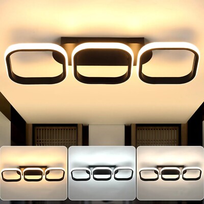3 Farbige Led Deckenleuchte Dimmbar Deckenlampe Wohnzimmer Flur KüChen Eingang