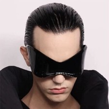 FUTURISTIC WRAP AROUND ONE PIECE SHIELD LENS SUNGLASSES RETRO DESIGNER YZY STYLE