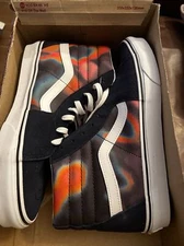 Vans Tie-Die HI Tops Sneakers Hippie Smoke Skateboard