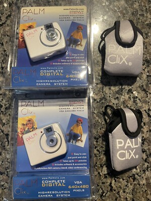 2 Palm Clix Complete Pocket Digital Camera/Webcam  208 Pictures each.    NEW