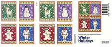 Scott 4428 Winter Holidays Booklet of 20 Stamps