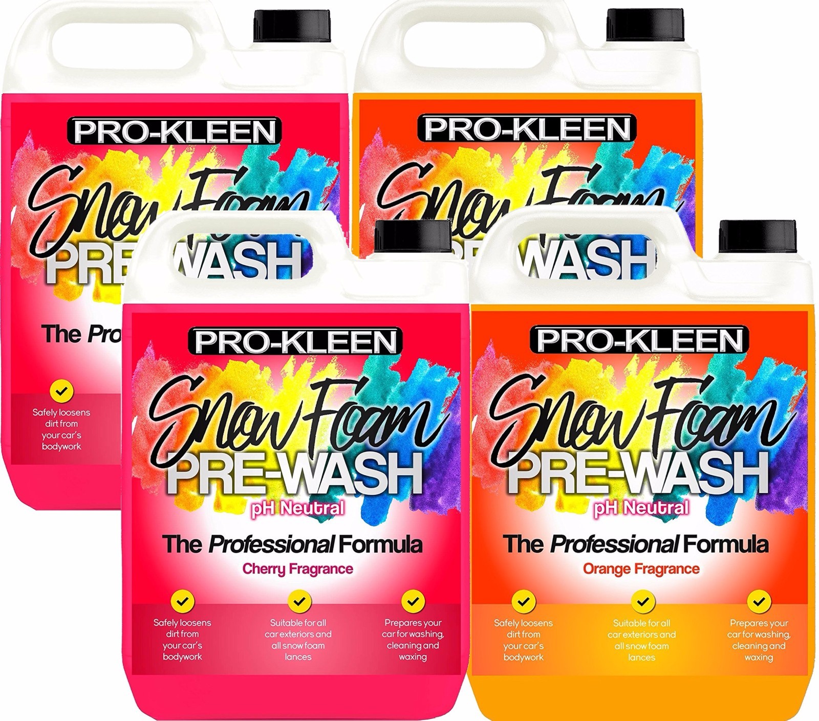 ProKleen Snow Foam Car Wash Cleaning Shampoo pH Neutral Pre Wash Non-caustic 20L
