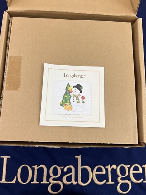 Set of 4 LONGABERGER Christmas Pottery HOLIDAY SNACK PLATES