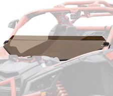 X3 Dark Tinted Half Windshield, Poly Vented Mid Windscreen Window for Can-Am Mav