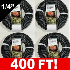 400' ORBIT 1/4" Watering Tube Line Drip Hose Garden Patio Irrigation NON-POROUS
