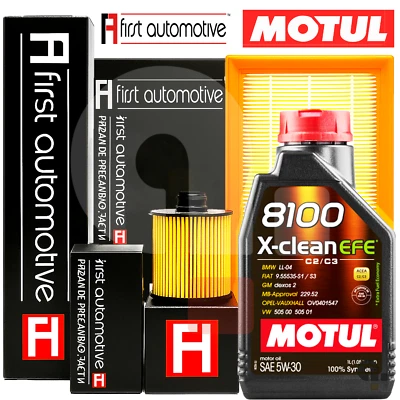 Kit Tagliando Per Peugeot 2008 1.6 BlueHDI 4 Filtri + 4LT Olio Motul 5W30