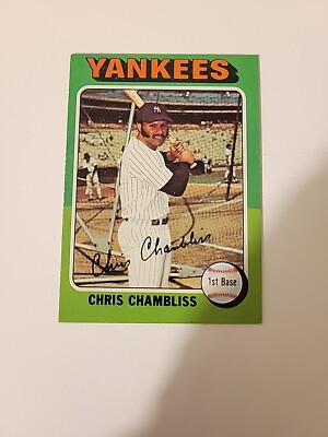 1975 topps baseball #585 Chris Chambliss