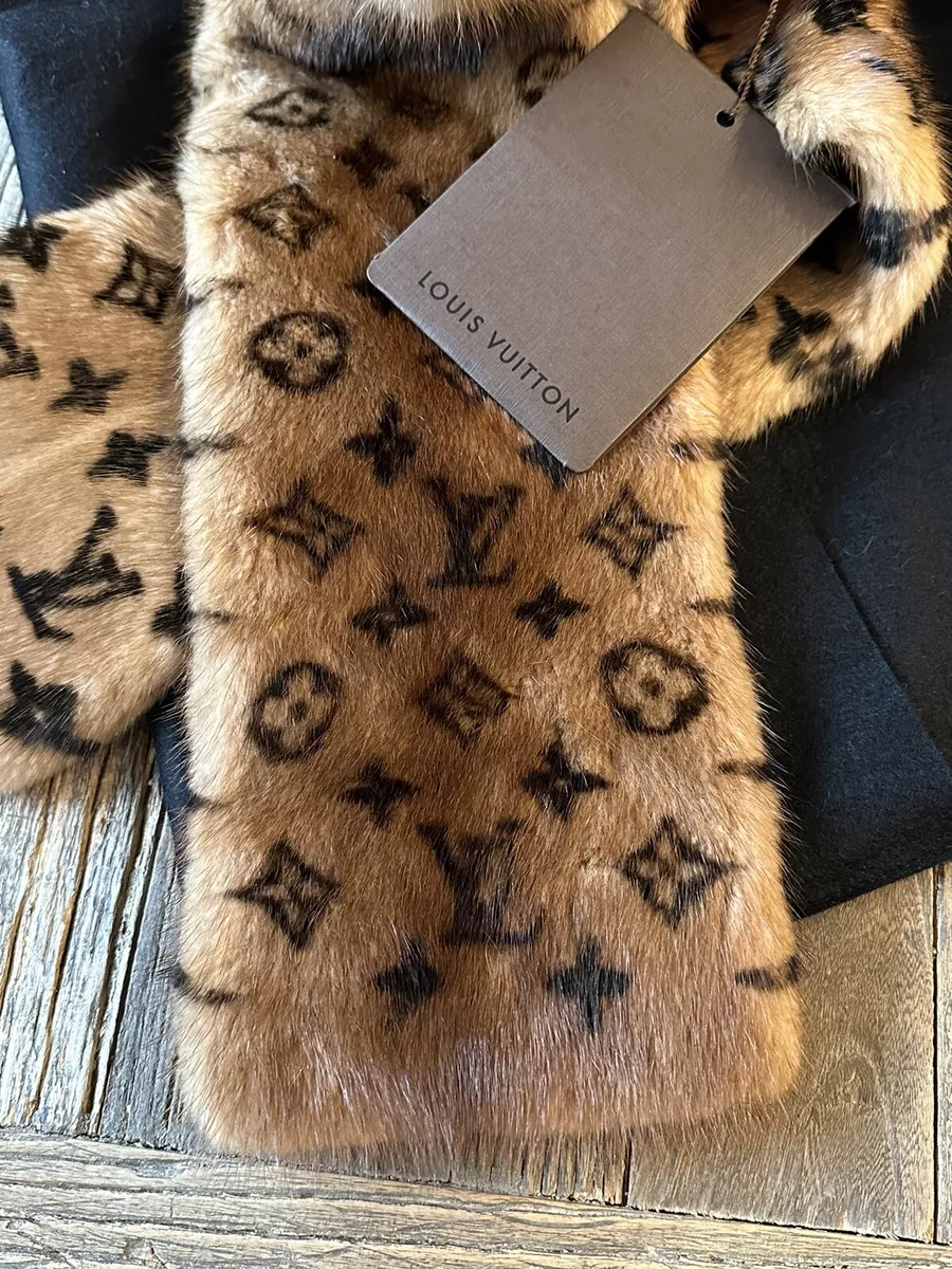 Louis Vuitton Printed Mink Scarf