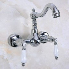 Chrome Brass Swivel Spout Kitchen Basin Faucet Bathroom Sink Water Taps 2nf959