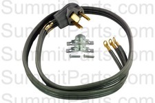 WX09X10002 DRYER CORD 4' 30AMP, 3 WIRE/PRONG 115V FOR GE 18EN4N5R24, CJB1