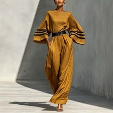 Loose-fitting Womens Wide-leg Jumpsuit
