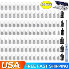 100 Pcs Rubber Tire Nail Repair Kit Screw In Tire Plugs for Car Truck SUV Van