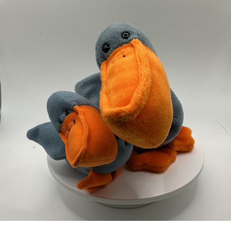 Ty Teenie Beanie Babies Scoop Pelican Plush Lot of 2 1996 MPN SCOOP