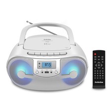 Portable Stereo CD Player Boombox, FM Radio with Bluetooth, Remote Control,CD...