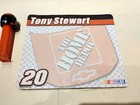 TONY STEWART #20 HOME DEPOT STUFFED ORNAMENT  BEAR PEZ NOTE PAD NASCAR RACE LOT — photo 9