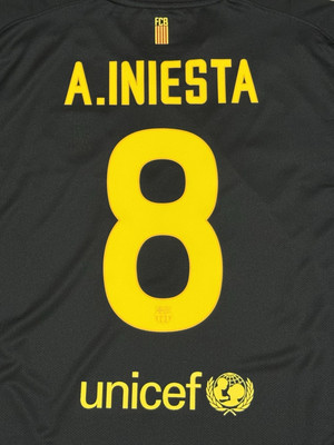 バルセロナA. Iniesta 8 Dri-FIT シャツ 11-12シーズン 2011-12 Barcelona Away Shirt Iniesta #8 - 6/10 - (L)