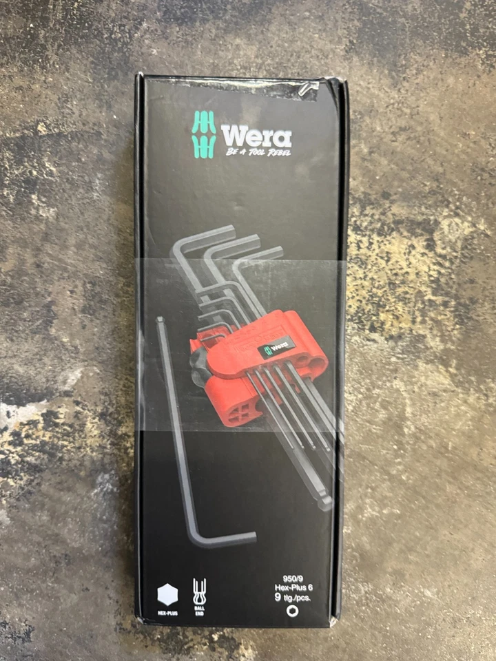 5073596001 Hexagon 950 Pkl/9 Bm Sb Lkey Set Blacklaser Ballpoint Hex Key 9 Piece - Image 2 of 3