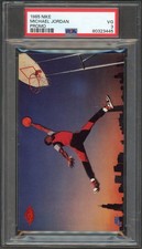 MICHAEL JORDAN 1985 Nike Air Jordan Promo Rookie Card RC Graded PSA 3 VG. rookie card picture