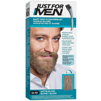 Just For Men Bartfarbe Schnurrbart Tönung gegen graue Haare Farbe Blond M10