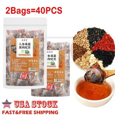 Ginseng Mulberry Medlar Tea, liver tea,kidney health Kidney Tea Chinese Herbal 