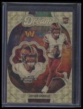 2024 Contenders Optic Jayden Daniels Dreams Gold Vinyl 1/1 Rookie RC #D-JDS