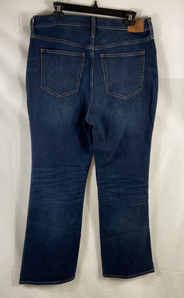 専用② J.Crew Women's Curvy Full Length Demi Boot Jeans Dark Blue Wash