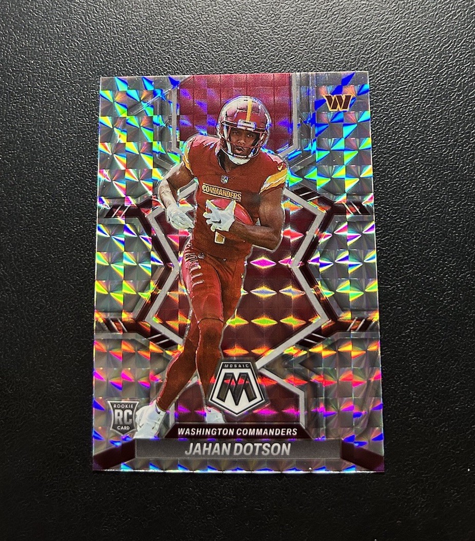 2022 Panini Mosaic Jahan Dotson Silver Mosaic Rookie #314