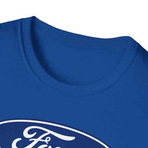 Retro Car Logo Tee, Ford Blue Oval Shirt, Vintage Auto Racing Top, Unisex - Picture 8 of 65