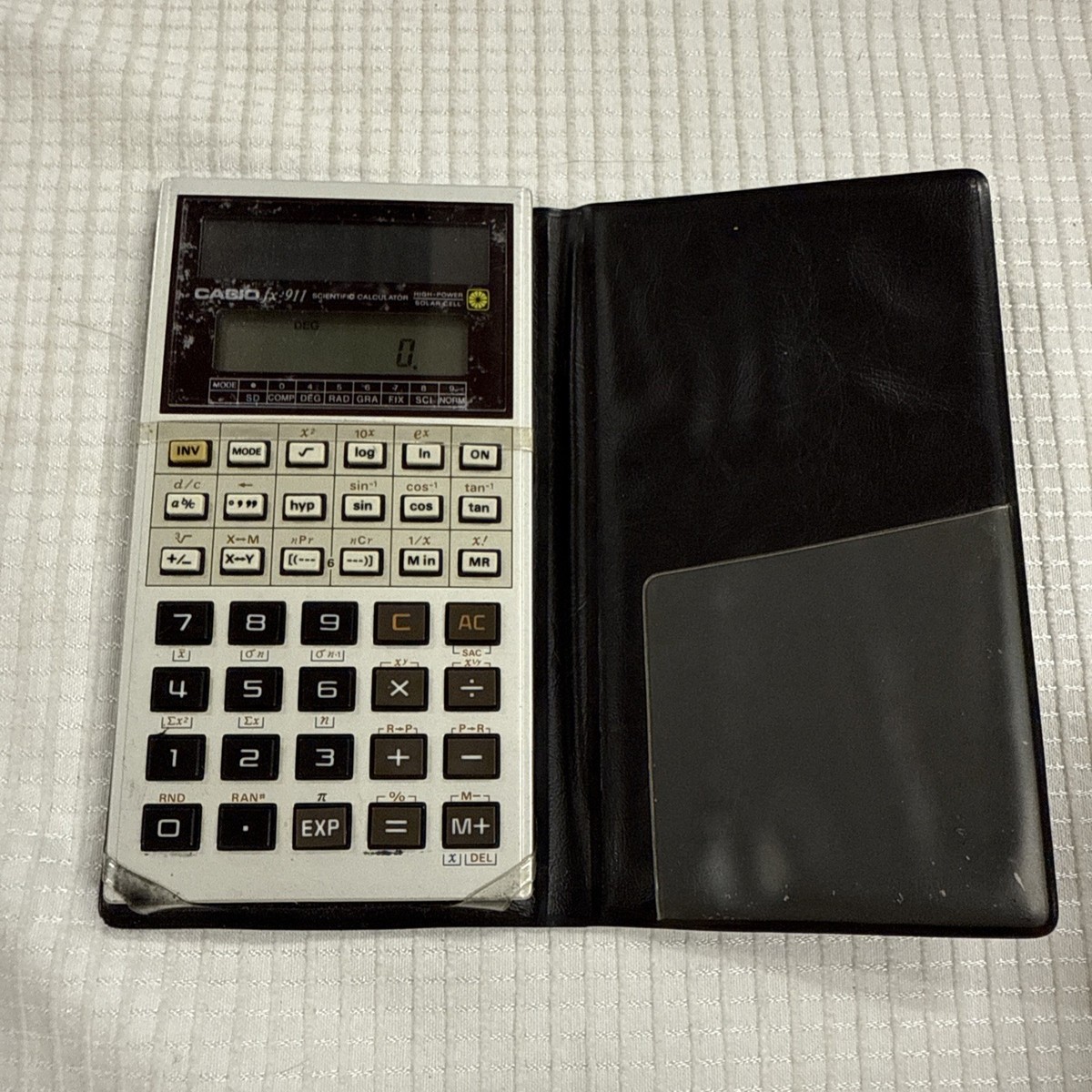 Vintage CASIO FX-911 High Power Solar Cell Scientific Calculator