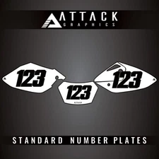 Attack Graphics Number Plate Backgrounds For Honda CRF450X 2008