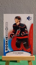 2025-26 SP Rookie Authentics Blue Ryan Suzuki #136 Carolina Hurricanes Hockey 