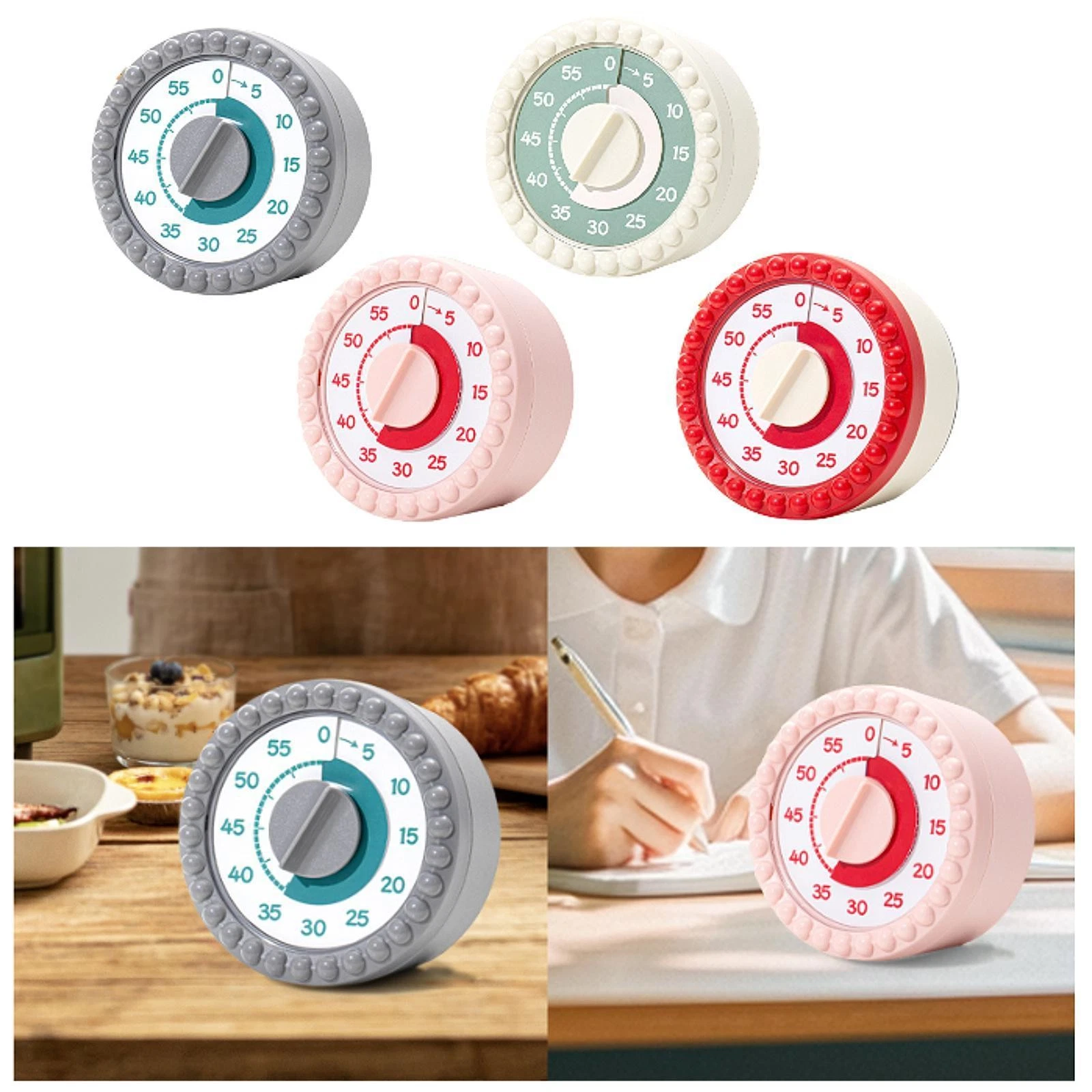 Visual Timer Mechanical Lightweight Sturdy Stylish Versatile Portable 60 Minute
Opens in a new windo