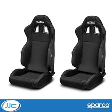 2 x Sparco R100 Performance Auto verstellbare Schalensitze (schwarz)