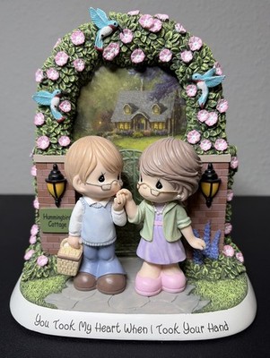 Rare Precious Moments Figure  You Took My Heart When I Took Your Hand  Kinkade