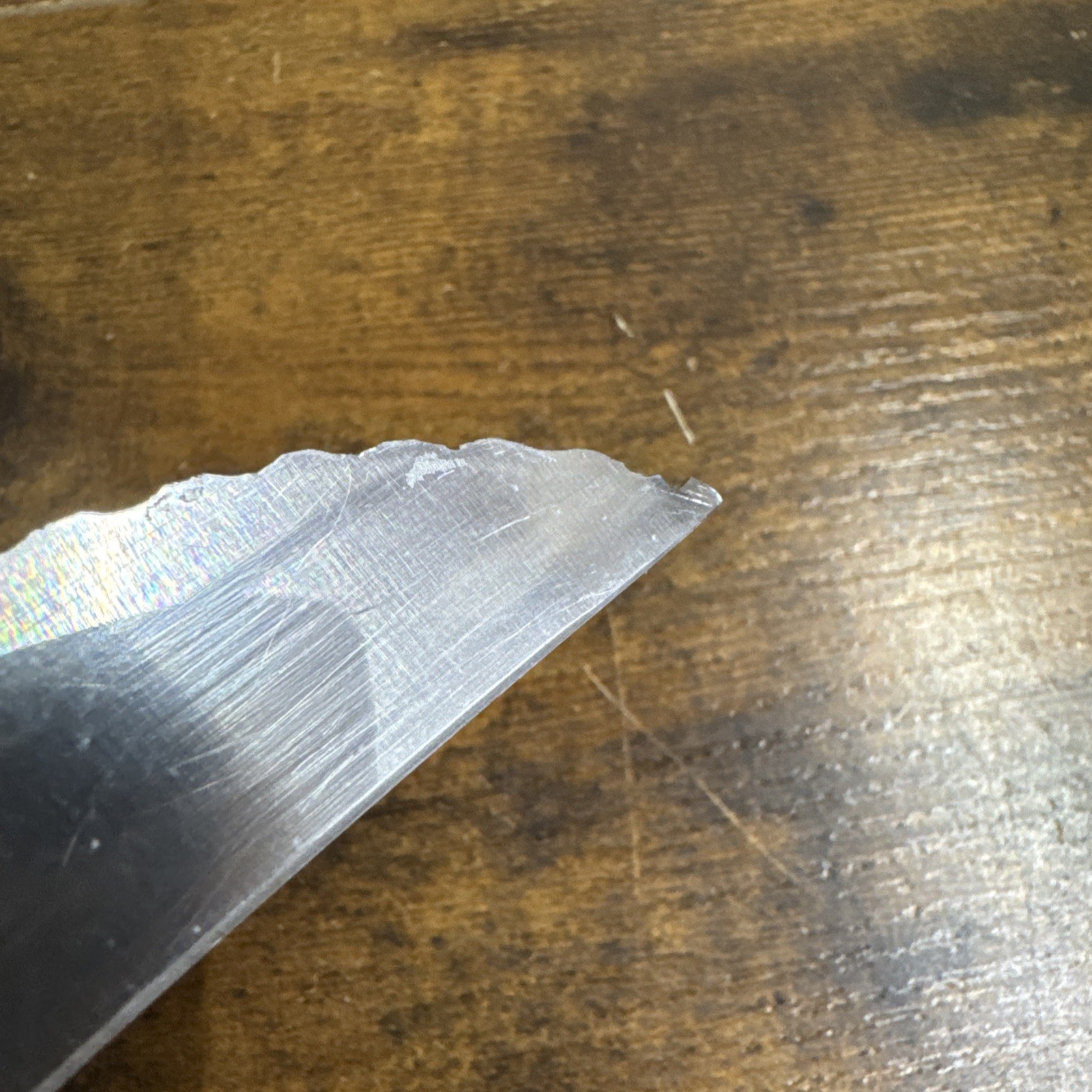 Vintage R.H. Forschner Victorinox Serrated Blade Meat  Knife 6.5” Wood Handle