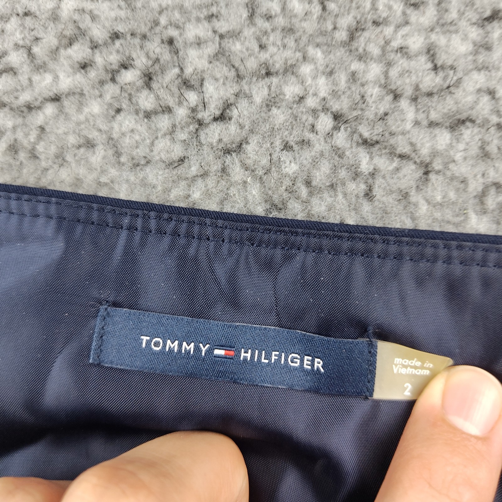 Tommy Hilfiger Skirt Blue Size 2 Women's Lined Career Office Minimalist NWT thumbnail 4