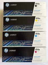4 Pack HP 414A Genuine Toner CMYK W2020A W2021A W2022A W2023A NEW SEALED
