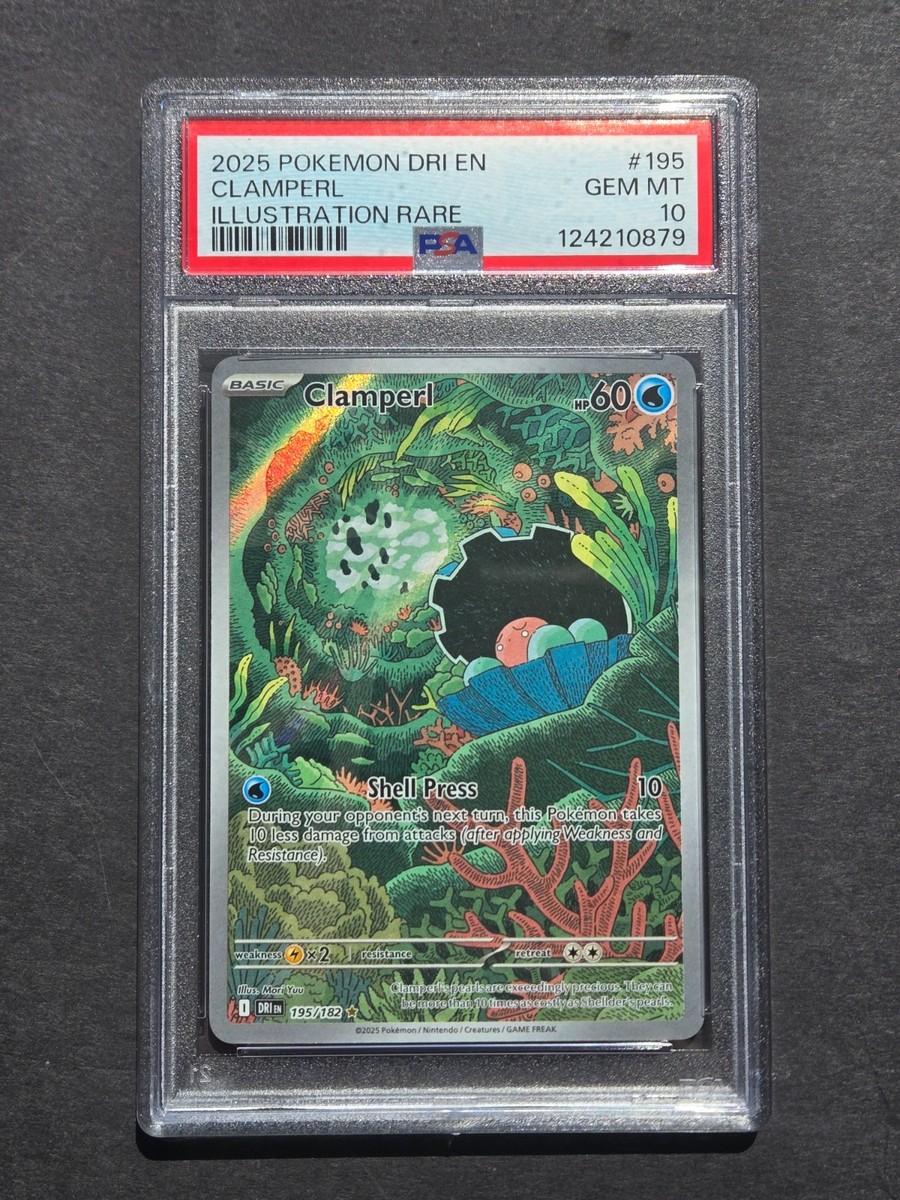 PSA 10 CLAMPERL 195/182 - DESTINED RIVALS ILLUSTRATION RARE HOLO