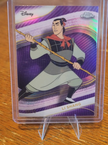 Li Shang (Mulan) 2025 Topps Chrome Disney Purple parallel #\'d 59/75 card no. 41