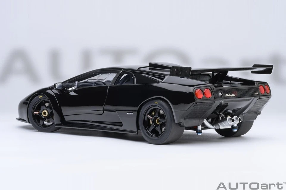 Lamborghini Diablo GT-R 1999 Negro Modelo De Auto 1:18 Autoart - Imagen 2 de 4