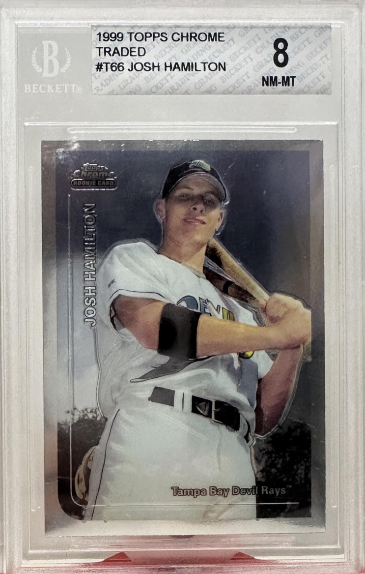 1999 Topps Chrome Traded and Rookies #T66 Josh Hamilton BGS 8