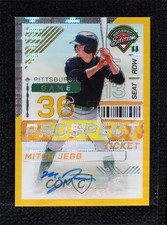 2024 Panini Prospect Edition Gold Prizm Signatures 4/10 Mitch Jebb #89 Auto v9t