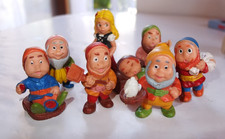FIGURINES VINTAGES BLANCHE NEIGE ET LES 7 NAINS .EDUCO BABY ESPAGNE.