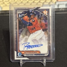 2024 Bowman Chrome Pascanel Ferreras 1st Autograph #CPA-PF Astros