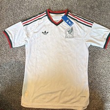 adidas Mexico Soccer Jersey XL White Green Red Officially Licensed