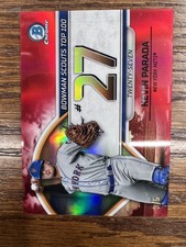 2023 Bowman #BTP-27 Kevin Parada Bowman Scouts Top 100 Red Refractors #/5