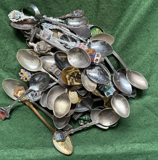Vintage Collectable Souvenir Spoons Job Lot Of 55